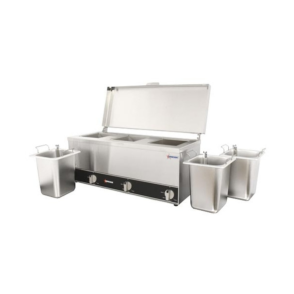 Omcan FW-CN0253 Triple Sauce Pot Warmer, 120V, 600W