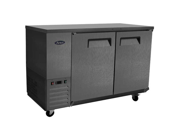 Atosa SBB48GRAUS2 48" Shallow Depth Double Solid Door Back Bar Cooler