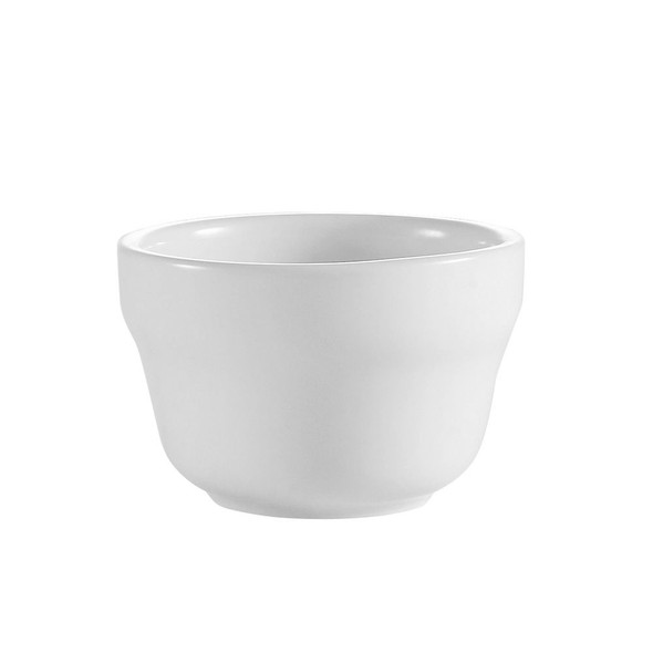 CAC RCN-4 7.25 Oz White Porcelain 4" Bouillon Cup - 36/Case