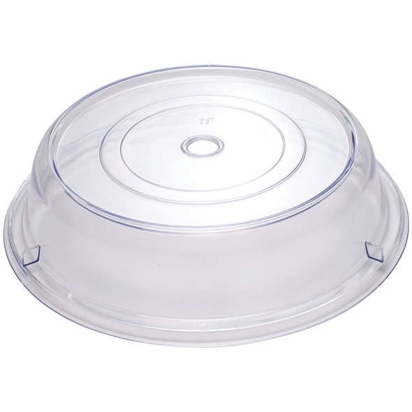 Winco PPCR-11 Round Clear Polycarbonate Plate Cover, 11" x 2.5"