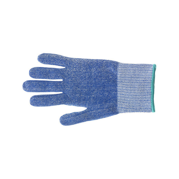 Mercer Culinary M33416BLM Millennia Cut Glove, Size M, Blue with Green Cuff