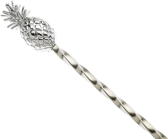 Mercer Barfly M37012PIN Bar Spoon, 13-1/4", Pineapple Decorative Shaped End