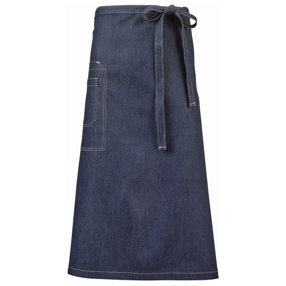 Barfly M63201DEN Talon Bistro Apron, 32"x33-3/4", Indigo Denim