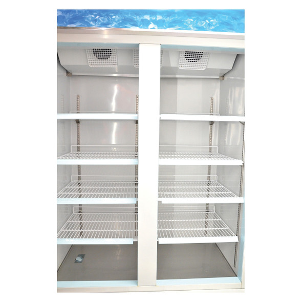 Omcan FR-CN-1250-HC 49" Dual Glass Door Freezer