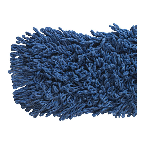 Winco DMB-24H Dust Mop Head Refill, 24" x 5", Blue Cotton Blend