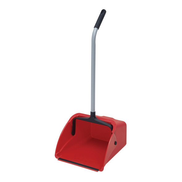 Winco DP-14R Jumbo Lobby Dust Pan, 13-5/8" x 14" x 8-7/8"D, Red