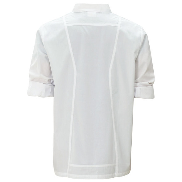 Winco UNF-12WXL Chef Jacket, Roll Tab Long Sleeve, White, X-Large