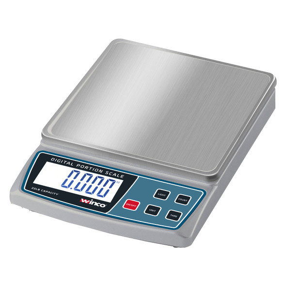 Winco SCAL-D22 Digital Portion Control Scale, 22 lb. capacity