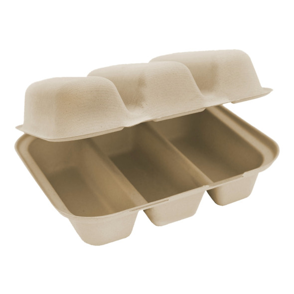 World Centric TO-SC-T3 8" x 7" x 3" Fiber Taco Box, 3-Compartment (300/Case) World Centric TO-SC-T3 8" x 7" x 3" Fiber Taco Box, 3-Compartment (300/Case)