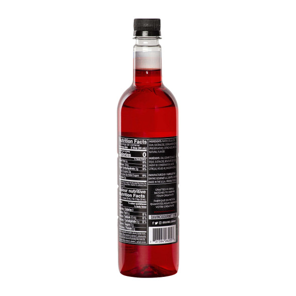 Davinci Gourmet Sugar Free Strawberry Syrup, 750 mL