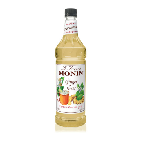 Monin M-FR230F Ginger Beer Syrup, 1 Liter
