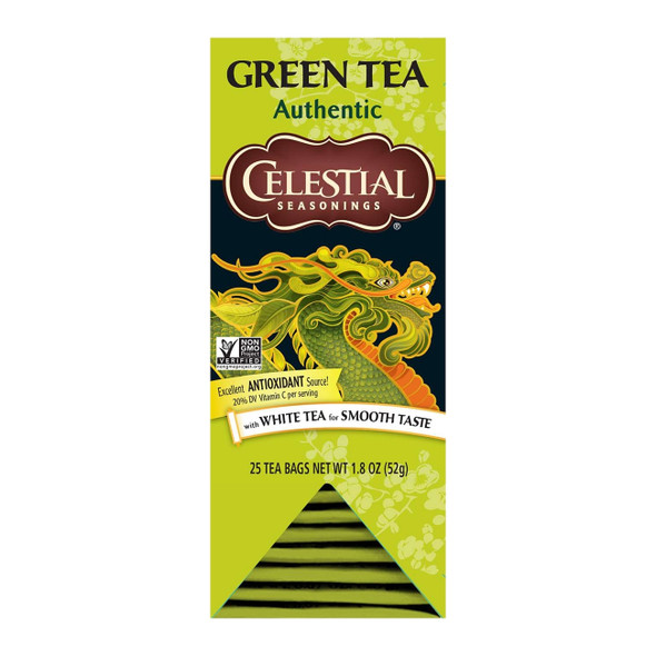 Celestial Seasonings Authentic Green Tea (25 Count/Box)