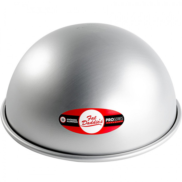 Fat Daddio's PHA-10 Anodized Aluminum Hemisphere Cake Pan, 10" x 4.75"