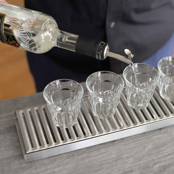Tablecraft 10482 Drip Tray, 19" x 4-1/8", Rectangular, Stainless Steel