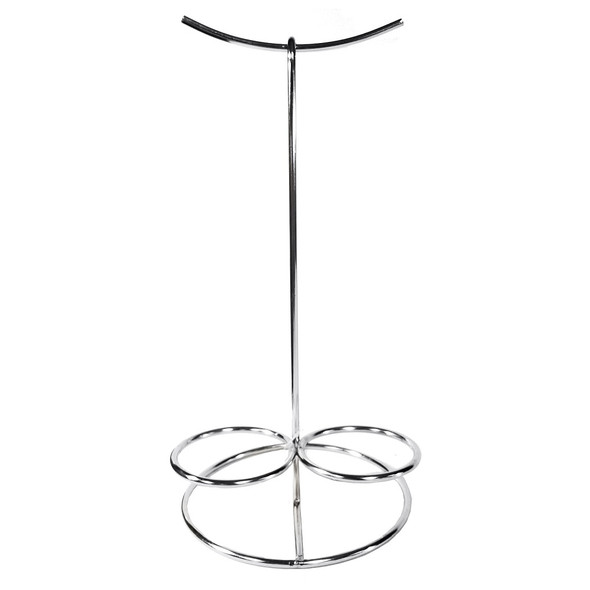 Tablecraft 10461 Stainless Steel Prezel & Ring Tower with 2 Ramekin Holders