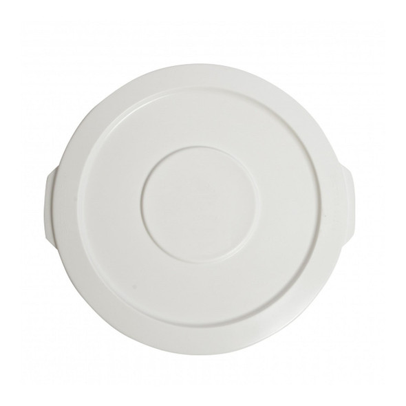 Janico 1044-02WH White Round Container Lid for 44 Gallon Garbage Can