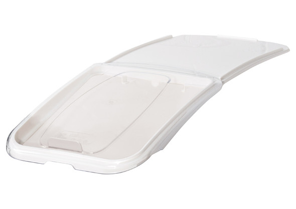 Winco IB-21-LE Clear/White Polycarbonate Lid for IB-21