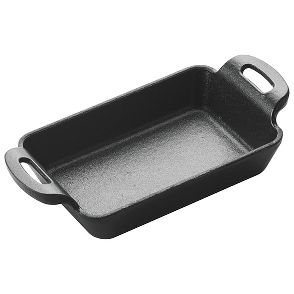 Winco CASM-5RT Rectangle Cast Iron Mini Server, 10 Oz