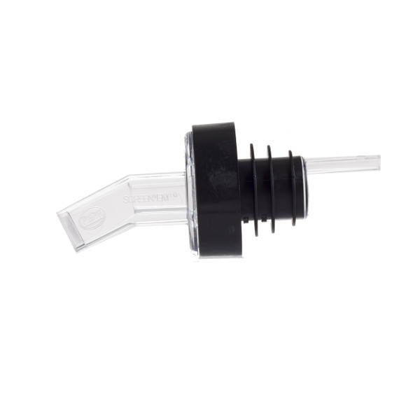 Tablecraft 295 Clear Plastic Pourer with Sanitary Screen Spout (12/Pack)