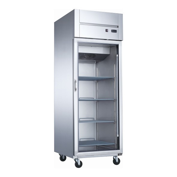 Dukers D28AR-GS1 27 1/2" Glass Door Reach-In Refrigerator, 1 Door