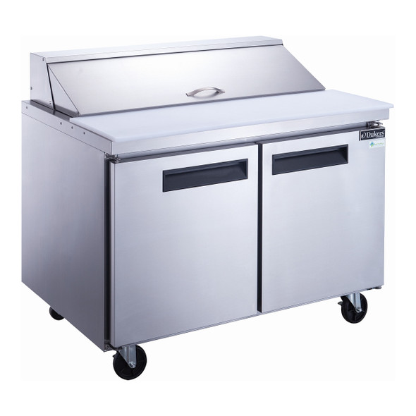 Dukers DSP48-12-S2 48 1/8" Sandwich Prep Table - 2 Doors, 12 Pans Dukers DSP48-12-S2 48 1/8" Sandwich Prep Table - 2 Doors, 12 Pans