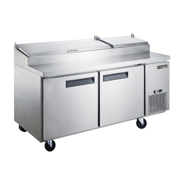 Dukers DPP70 69 7/8" Pizza Prep Table - 2 Doors, 9 Pans Dukers DPP70 69 7/8" Pizza Prep Table - 2 Doors, 9 Pans