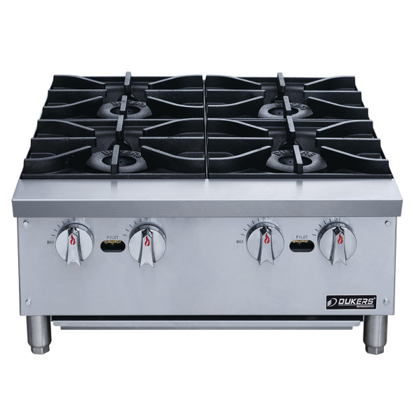 Dukers DCHPB24 Hot Plate with 4 Burners