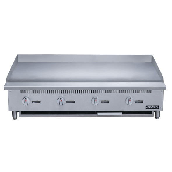 Dukers DCGMA48 48" Gas Griddle with 4 Burners, 120K BTU