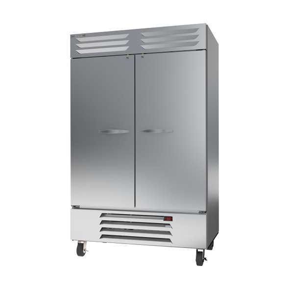 Beverage Air RB49HC-1S 52" Double Solid Door Reach-In Refrigerator, Bottom Mount