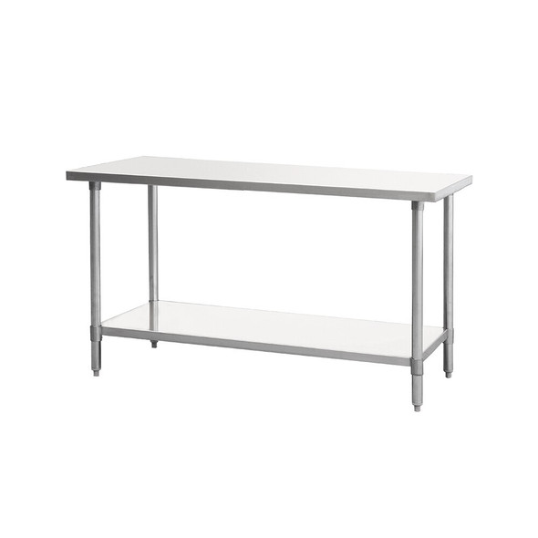 Atosa SSTW-2430 18 Gauge Stainless Steel Work Table with Undershelf, 30"W x 24"D Atosa SSTW-2430 18 Gauge Stainless Steel Work Table with Undershelf, 30"W x 24"D