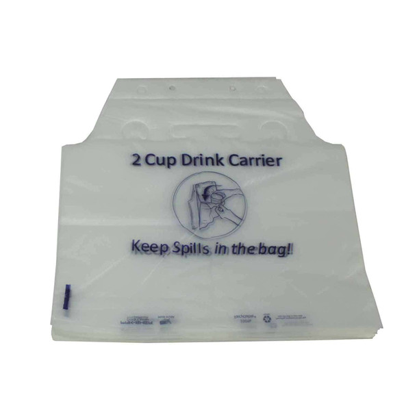 Pak-Sher 4804 Drink Carrier Bag, 1000/Case