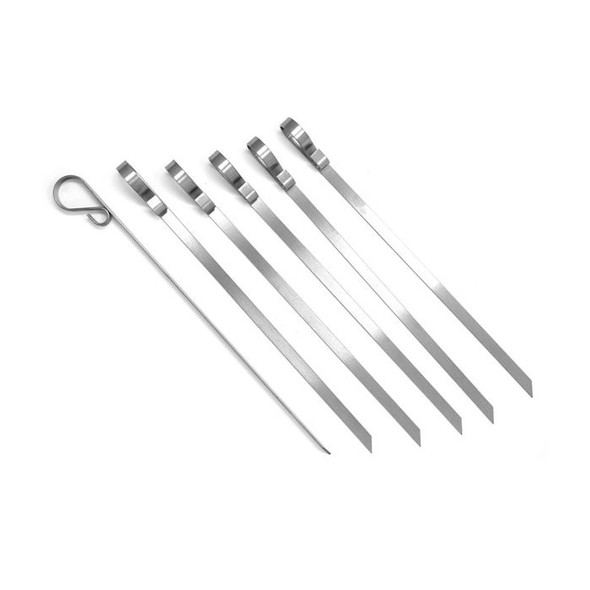 Norpro 8775 Stainless Steel Flat Skewers, 12", Set of 6 Pcs
