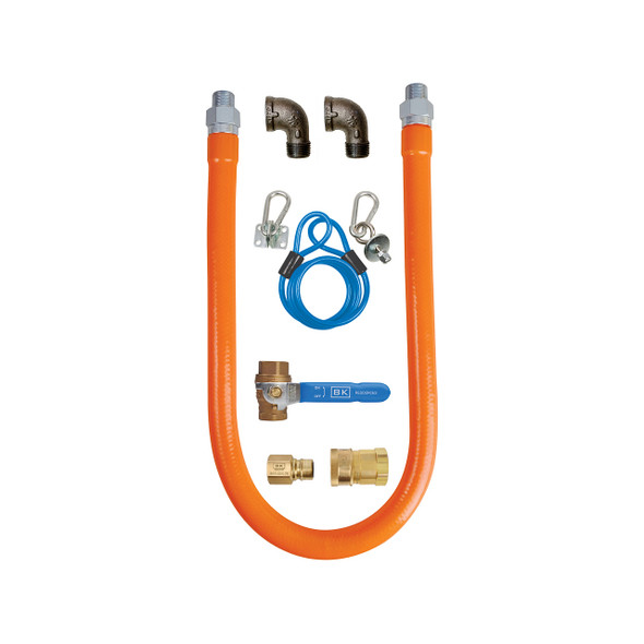 BK BKG-GHC-5048-SCK3 Swivel Pro Gas Connector Kit, 1/2" x 48" Hose BK BKG-GHC-5048-SCK3 Swivel Pro Gas Connector Kit, 1/2" x 48" Hose