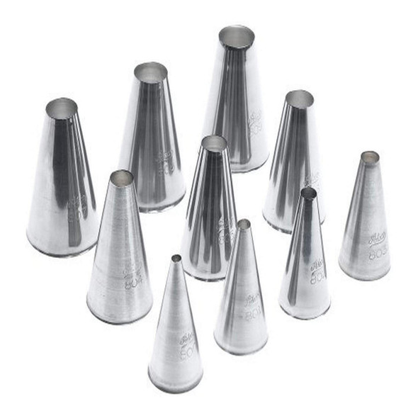 Ateco 810 Stainless Steel 10 Piece Decorating Tube Set