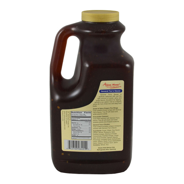 Asian Menu General Tso's Sauce, 64 Ounces