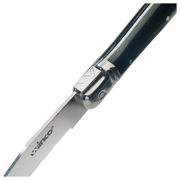 Winco K-73PC Steak Knives, Pointed Tip, ABS Handle (12/Box) Winco K-73PC Steak Knives, Pointed Tip, ABS Handle (12/Box)