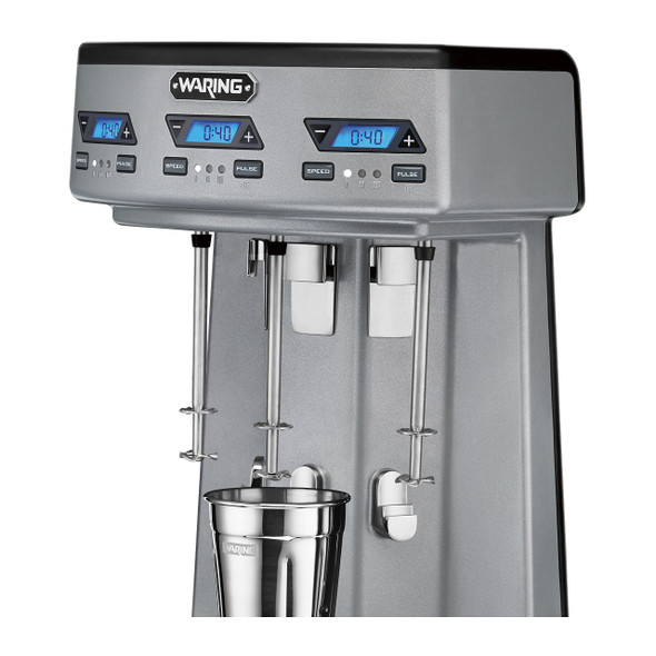 Waring WDM360TX Heavy-Duty Triple-Spindle Drink Mixer with Timer