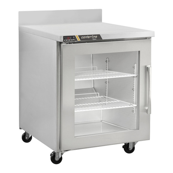 Centerline CLUC-27R-GD-WTL 27" Undercounter Refrigerator, (1) Glass Door, Worktop, Hinge Left Centerline CLUC-27R-GD-WTL 27" Undercounter Refrigerator, (1) Glass Door, Worktop, Hinge Left