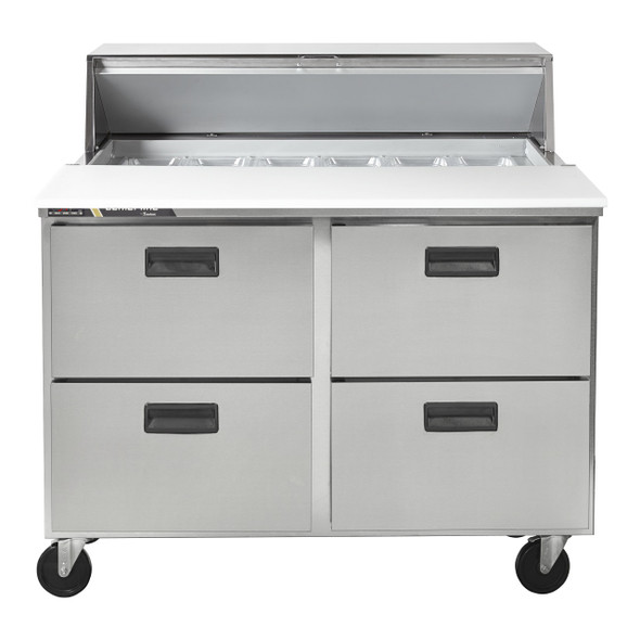 Centerline CLPT-4812-DW 48" Sandwich Prep Table, 12 Pans, 4 Drawers Centerline CLPT-4812-DW 48" Sandwich Prep Table, 12 Pans, 4 Drawers