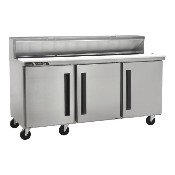 Centerline CLPT-7220-SD-LRR 72" Sandwich Prep Table, 20 Pans, Solid Doors, Hinge Left/Right/Right Centerline CLPT-7220-SD-LRR 72" Sandwich Prep Table, 20 Pans, Solid Doors, Hinge Left/Right/Right