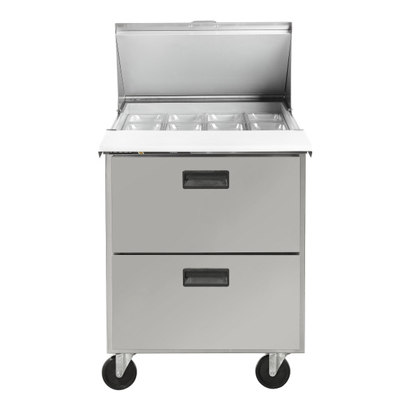 Centerline CLPT-2712-DW 27" Mega Top Sandwich Prep Table, 12 Pans, 2 Drawers Centerline CLPT-2712-DW 27" Mega Top Sandwich Prep Table, 12 Pans, 2 Drawers