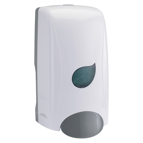 Winco SDMF-1W Pur-Clean Manual Foam Soap Dispenser, 35 oz, White