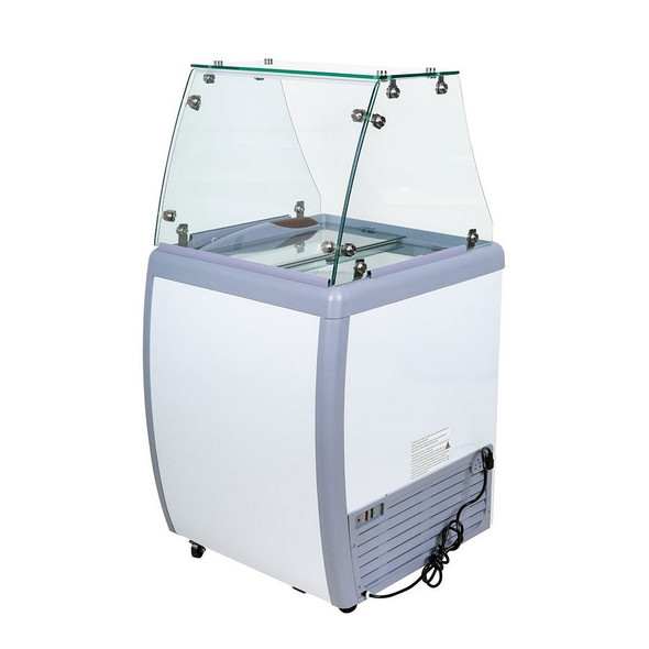 Omcan FR-CN-0160-S 26"W Ice Cream Dipping Freezer with Sneeze Guard Omcan FR-CN-0160-S 26"W Ice Cream Dipping Freezer with Sneeze Guard