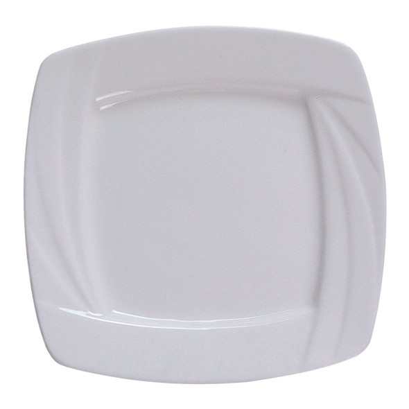 Yanco MM-8-SQ 8" Bone White Square Plate, 36/Case