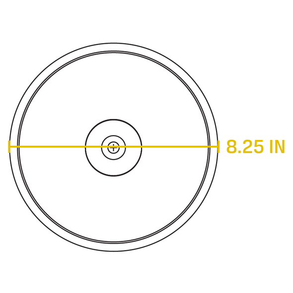 Lodge GL8 Tempered Glass Lid, 8-1/4" Dia.