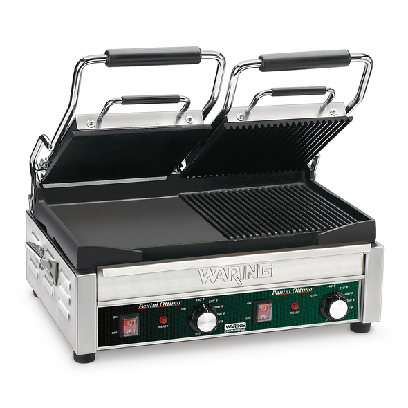Waring WDG300 Double Italian-Style Panini/Flat Grill - 240V