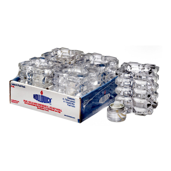 Hollowick 5151C-4 Lamp & Liquid Fuel Cells, Faceted, Clear (4/Pack) Hollowick 5151C-4 Lamp & Liquid Fuel Cells, Faceted, Clear (4/Pack)