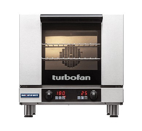 Moffat E23D3-T 3 Tray Half Size Electric Convection Oven, Digital Control, 220V