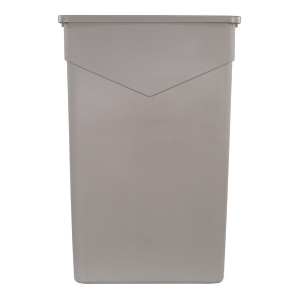 Carlisle 34202306 Trimline Rectangle Waste Container, 23 Gallon, Beige