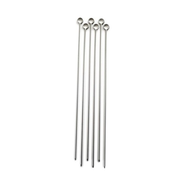 Norpro 1933 Stainless Steel Skewers, 12", Set of 6